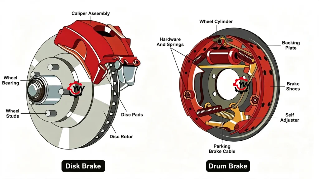 drum brake components