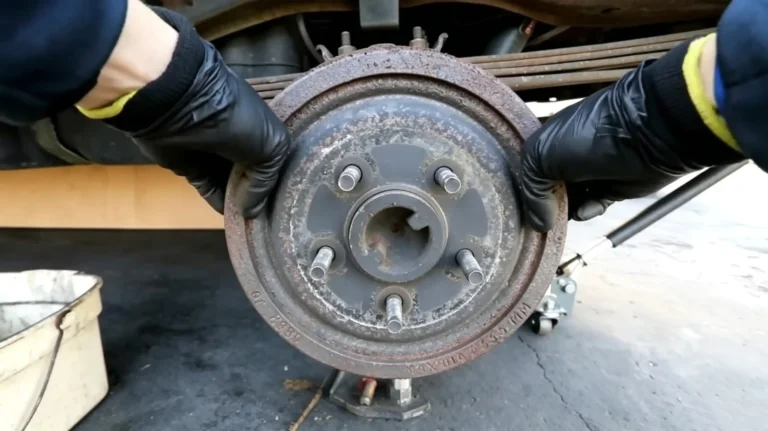 Remove the Wheel and Brake Drum