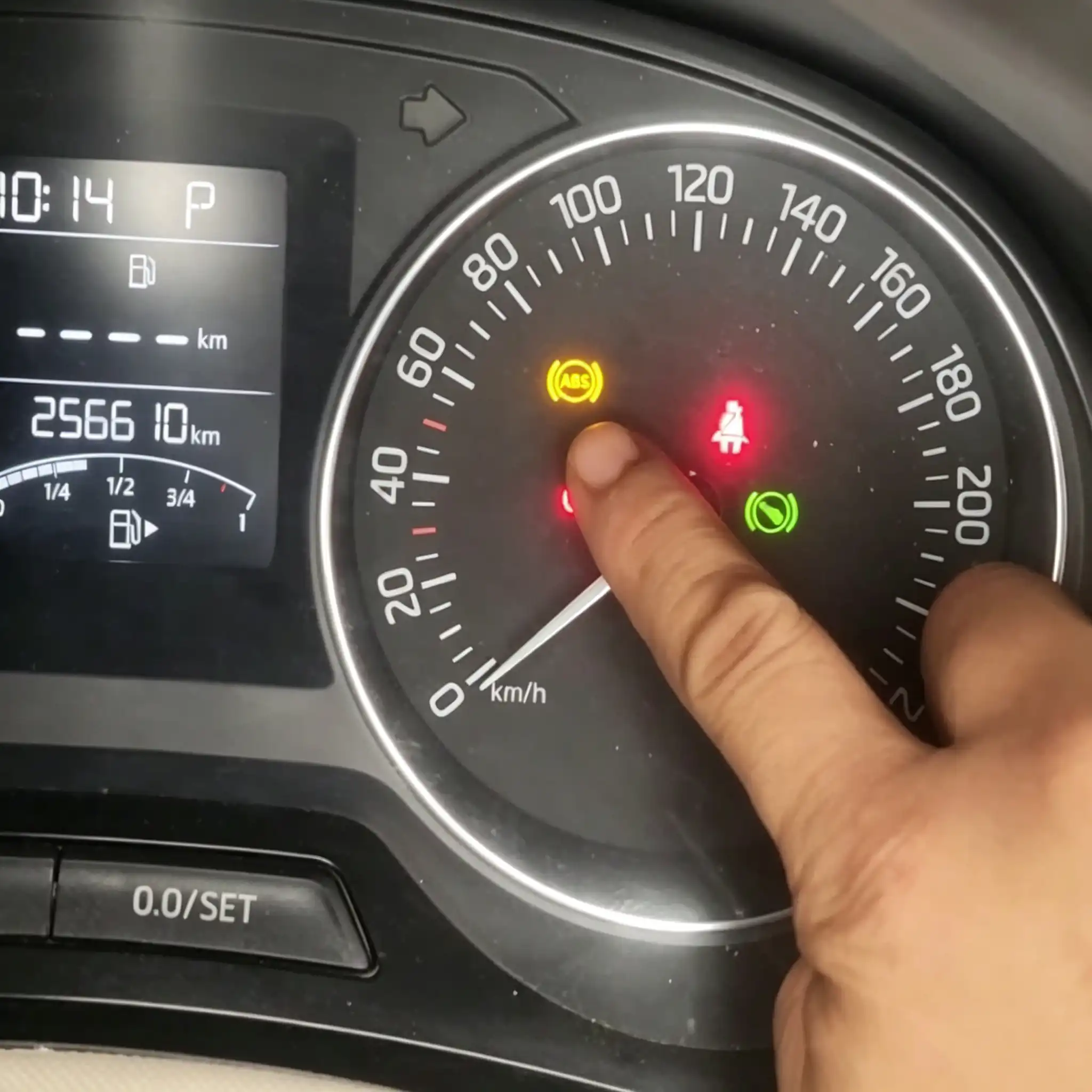 The ABS light is on