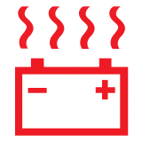 Charge Warning Light High-Voltage Battery Overheating Warning Light